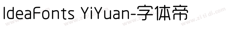 IdeaFonts YiYuan字体转换